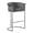 Dark Gray, variant on Pink Velvet Counterheight Chair (Single) with Silver Metal Chrome Base