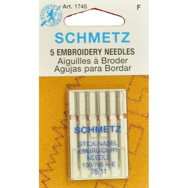 SCHMETZ Embroidery Needles Size 75/11
