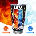 thumbnail image 5 of Cauagu I Love My Autism Pattern 20oz Tumbler,Stainless Steel Vacuum Insulated Tumbler with Lid Durable Insulated Coffee Mug Thermal Cup with Splash Proof Sliding Lid-Without Straw, 5 of 8
