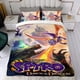 thumbnail image 4 of Spyro el Dragón Conjunto de sábanas temático, trío de piezas, cómodo y amigable con la piel, diseño único, regalo de decoración para el hogar para familiares, amigos y fans,135cm *200cm, 4 of 6