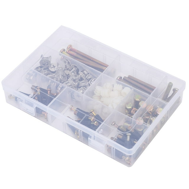 Kit de conexión 3 en 1 con rueda excéntrica, 125 piezas, tornillos y tuercas preinsertadas para muebles