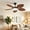 Brown, variant on Phorus 44″ Tropical Palm Leaf Ceiling Fan with LED Light, Quiet Reversible DC Motor, Remote & App Control, Dimmable – Indoor & Covered Outdoor Patio