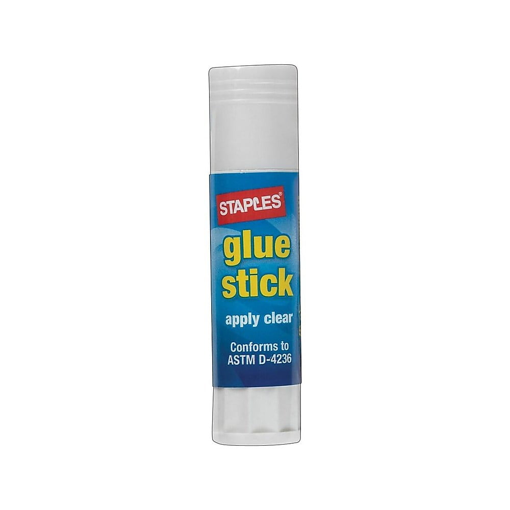 Staples Washable Glue Sticks Jumbo Clear 1.4 oz 6/Pack (19959) 19959CC