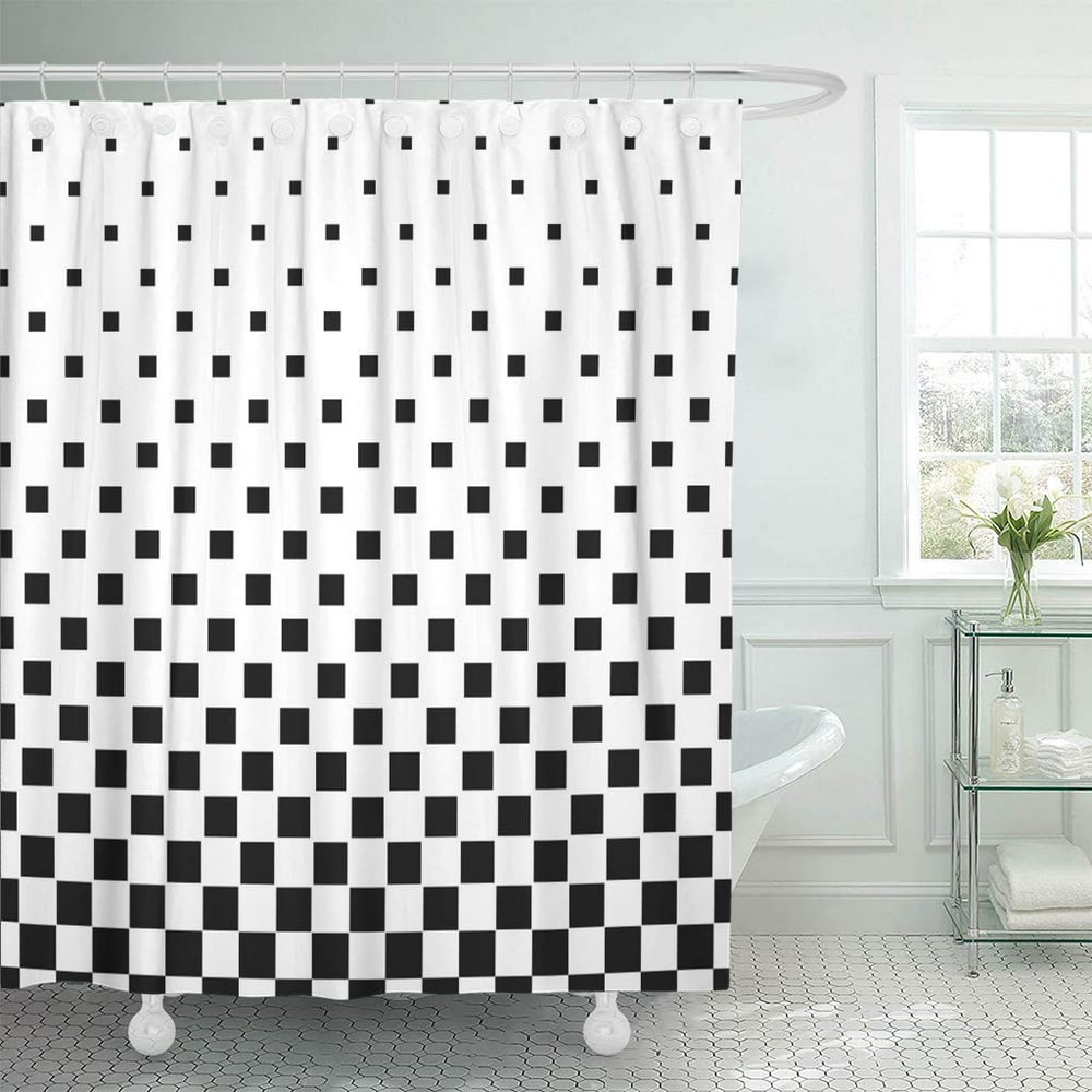 KSADK Halftone Black White Abstract Pattern Design Shape Check Checker