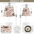 thumbnail image 3 of WOBOGO Cute Mink Table Lamps Bedroom 3-Speed Dimmable Farm Style with Fabric Shade for Reading and Home Office, 3 of 8