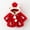 Red, variant on Herrnalise Toddler Girls Solid Color Cactus Plush Cute Rabbit Ears Winter Hoodie Thick Coat Cloak