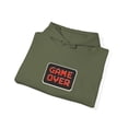 thumbnail image 3 of Girl X Pacman Game Over 90s 00s Koston Howard Skate Vintage Classic Hoodie Print - S / Military Green, 3 of 5