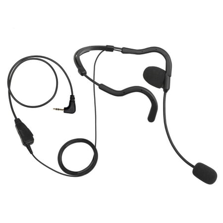 BOMMEOW BHDH01-H2 Ultra Light Single Ear Muff  Headset for 1 PIN 2.5mm Cobra Hytera HYT Business DMR