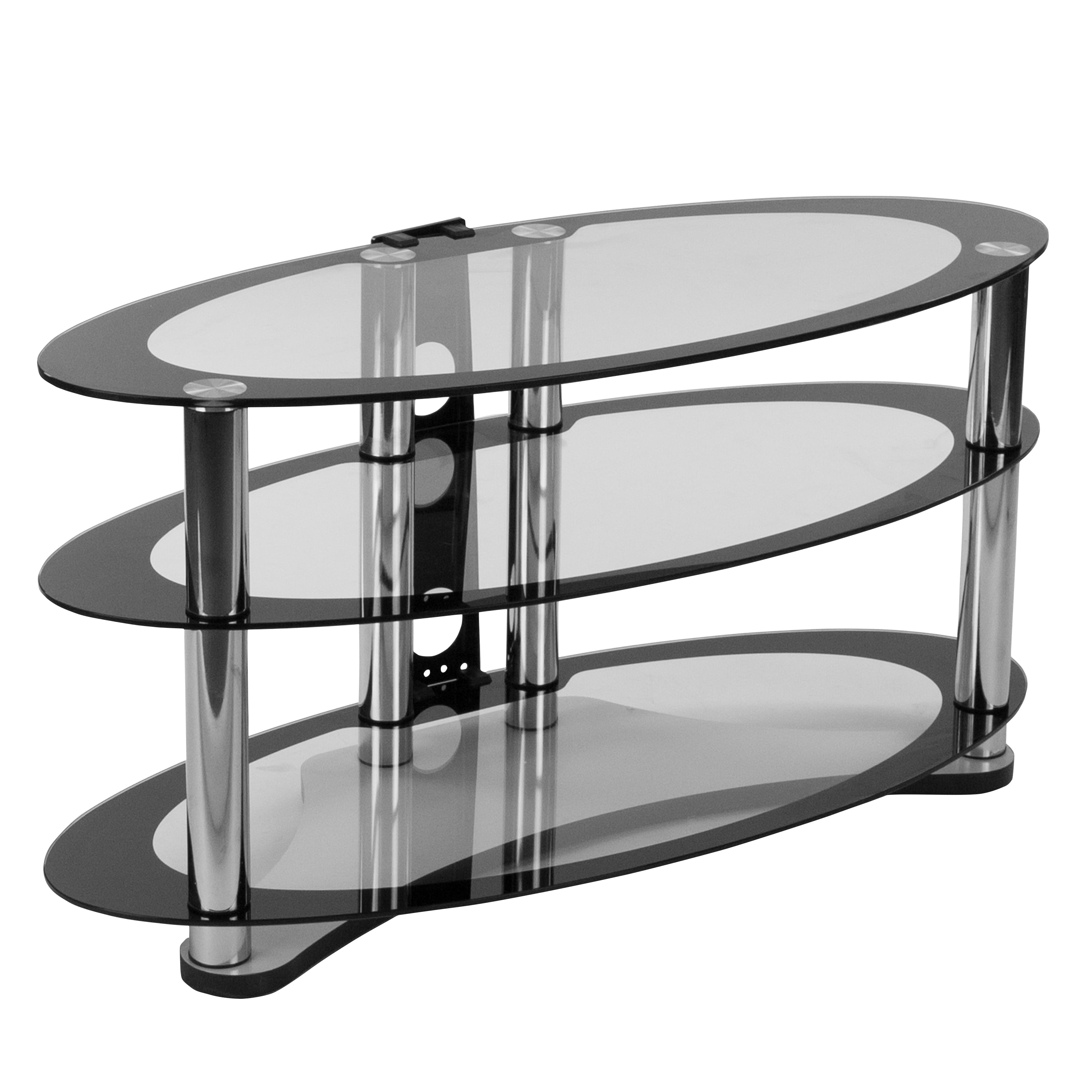 Flash Furniture Westchester Two-Tone Glass TV Stand with ...