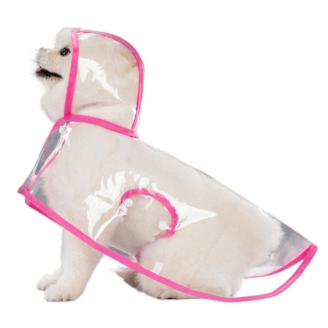 HLONK Clear Dog Raincoats Suitable for Large Medium and Small Dog Clothes