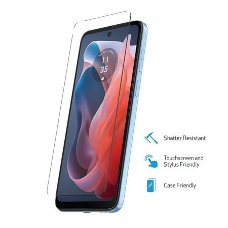 duraglass tempered glass screen protector for motorola moto g play (2024, 2023)