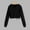 Black, variant on VISALY Hoodies Pullover Drawstring Sweatshirt Women's Fashionable and Casual Solid Color Pocket Short Long Sleeved Sweatshirt Casual Sweaters Running Sweatshirts for Women Pullover Sweatshirt Black L