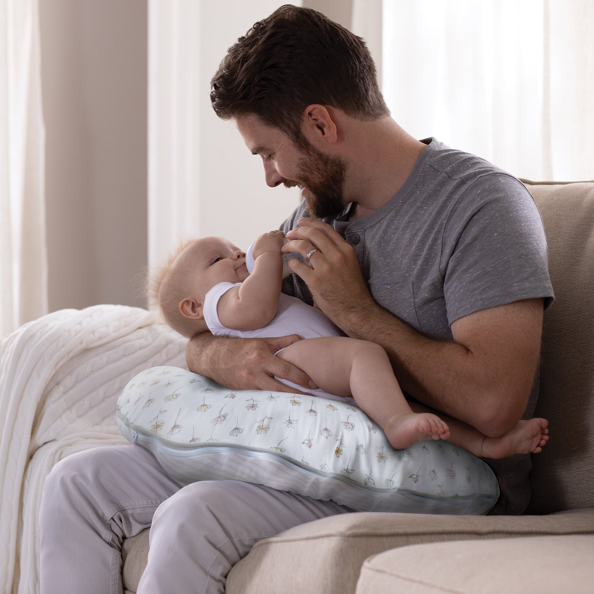 Boppy Organic Fabric Nursing Pillow Cover, Field Nepal Ubuy