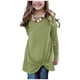 thumbnail image 5 of Gibobby Blusas Manga Larga Para Niñas Camiseta larga informal con tipo túnica, camiseta para niños, blusa, camisetas de manga para niñas, camisetas para niñas （Verde， 6-7 Años), 5 of 5