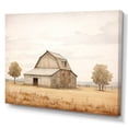 thumbnail image 2 of Designart "Minimalist Landscape With Barn Scenery I" Barn Canvas Art Print, 2 of 7