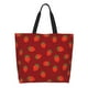 thumbnail image 1 of Balery Strawberry Bolsa Tote Estilo Estético con Cremalleras, Bolsa de Hombro, Bolsa de Compras Grande y Plegable, 1 of 8