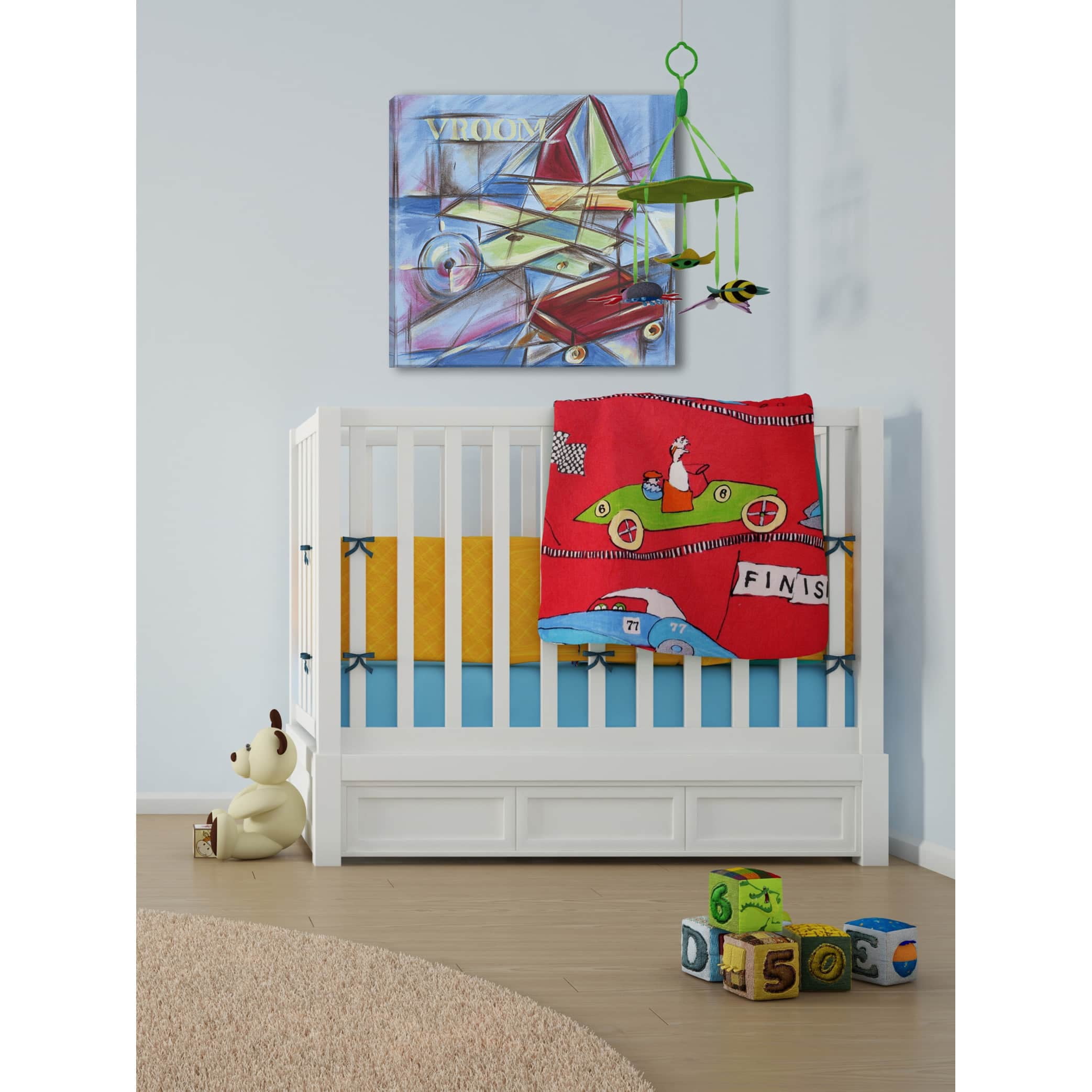 Marmont Hill "Vroom" by Reesa Qualia Painting Print on Wrapped Canvas