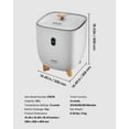 thumbnail image 3 of VEVOR Towel Warmer Bucket, 25L Heated Towel Warmer with LED Display, Large Blanket Warmers for Bathroom, 20/40/60/90 Mins Timer and Temperature Setting, for SPA, Home, Countertop, Floor, Gray, 3 of 9