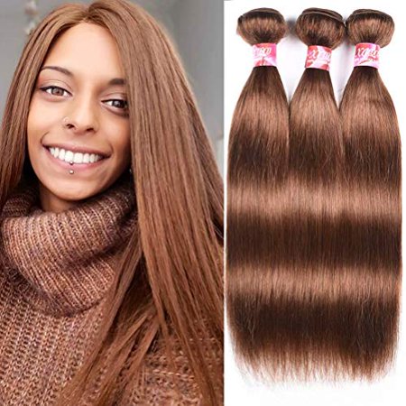 Xccoco Hair 4 Hair Weave Medium Brown Hair Bundles Deal Brazilian