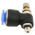 thumbnail image 4 of Pneumatic Fitting  Pneumatic T Valve  Pneumatic Pipe Fittings 2pcs Tube Air  Speed Controller Pipe Pneumatic Fitting Regulator ValveSL6-M5, 4 of 8