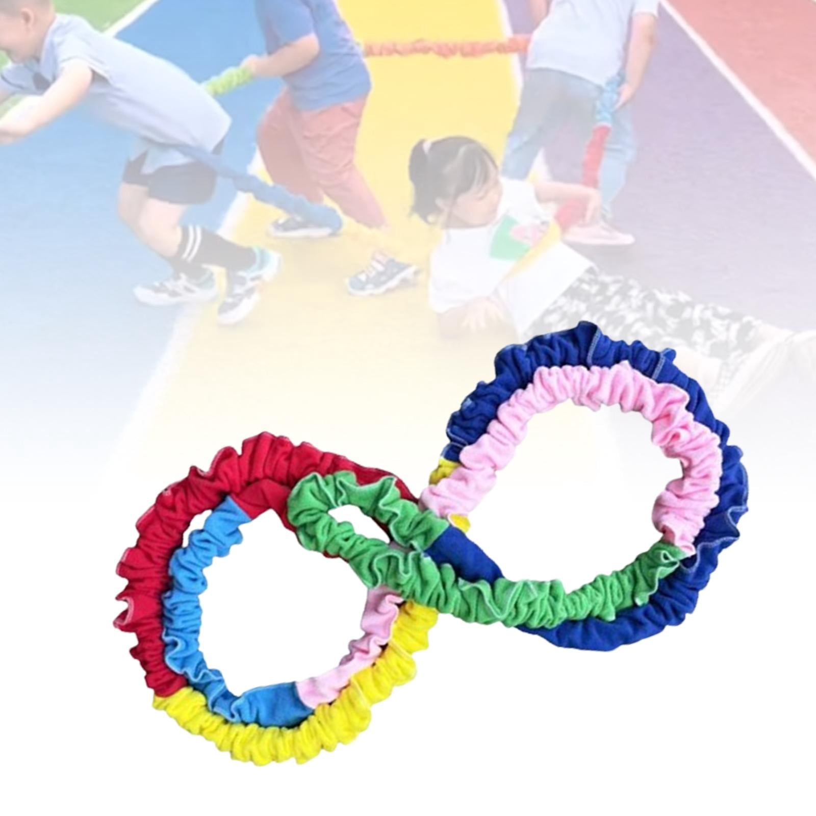 Cuerda Elástica Cooperativa Rainbow – Banda De 4 Direcciones Para Juegos Sensoriales Y Actividades Al Aire Libre