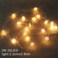 thumbnail image 3 of VerPetridure 2 Meters Christmas Lights 20 LED Snowflake String Lights Waterproof Lights For Patio Garden Party Home Xmas Decor, 3 of 3