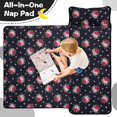 thumbnail image 4 of Pioneer Flower Floral Print Pattern Toddler Nap Mat for Teens Preschool Daycare, Teens Sleeping Mat Bag, Toddler Sleeping Bag with Pillow, 4 of 6