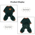 thumbnail image 2 of BT Bear Dog Jumpsuit,Dog Winter Warm Onesie Pajamas,Cold Weather Pullovers for Small Medium Dogs XS(Green), 2 of 7