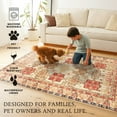 thumbnail image 3 of My Magic Carpet 3'x5' Machine Washable Non-Slip Kitchen Entryway Area Rug - Ottoman Natural, 3 of 6