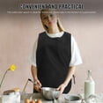 thumbnail image 3 of LOLIPPYY 2-Pack Black Polyester Painting Aprons for Women, Bib Style, Ideal for Household Cleaning and Art Projects, 3 of 8
