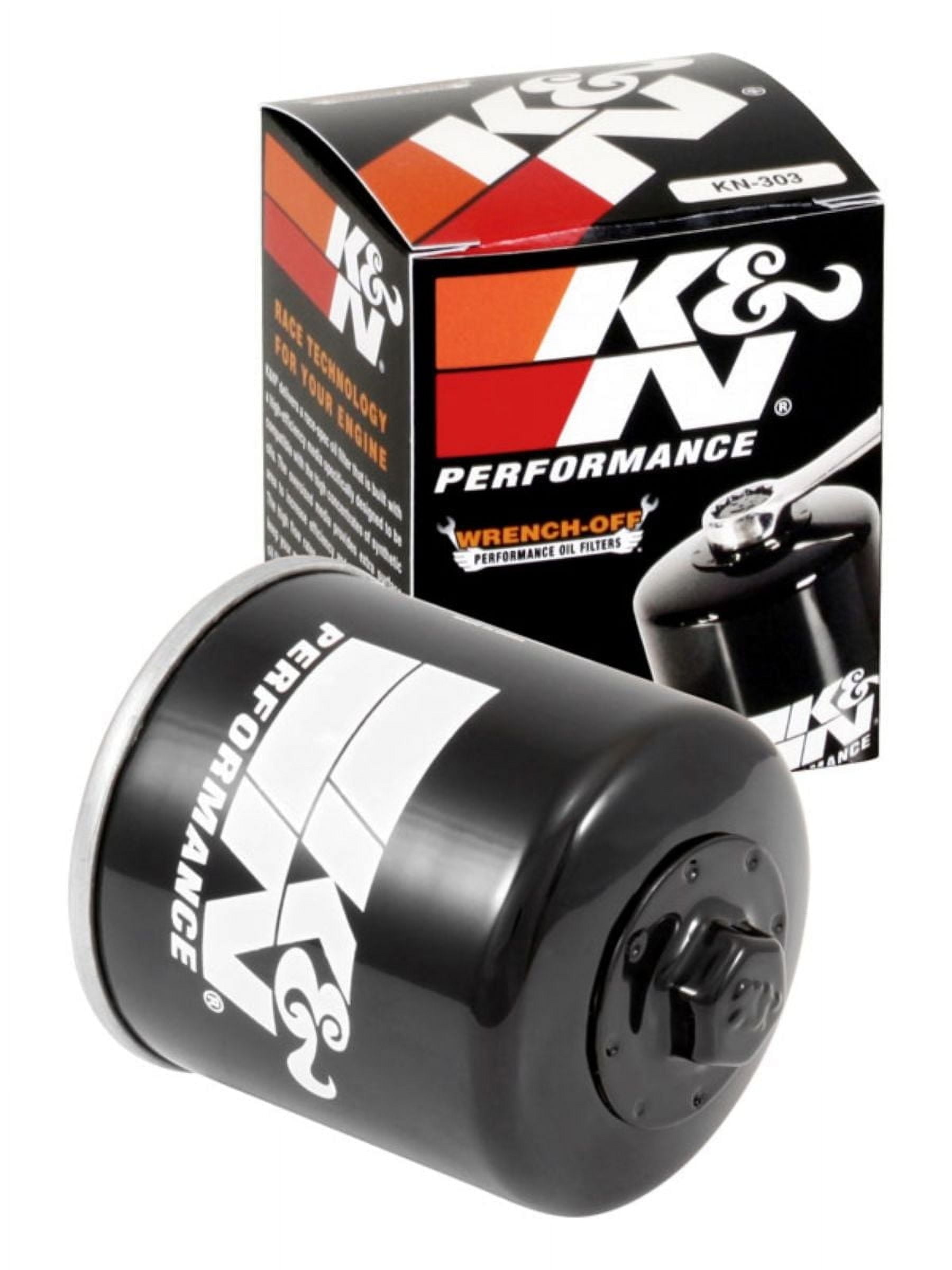 K&N KN-303 High Performance Wrench-Off Motor Oil Filter