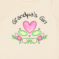 thumbnail image 4 of Inktastic Grandpa's Girl Heart Flowers Girls Baby T-Shirt, 4 of 5