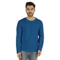 thumbnail image 1 of Inkmeso Men's Long Sleeve Cotton Basic Shirt Lightweight Solid T-Shirts, 1 of 7
