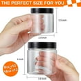 24 Pack Plastic Jars with Lids Clear Mason Jars for Kitchen Storage
