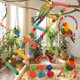 thumbnail image 5 of Juguetes Para Pájaros Como Mascotas Juego de 13 juguetes de madera para jaulas de pájaros con columpios, campanas, escaleras y bloques para pájaros pequeños y medianos. Rkxzt, 5 of 8