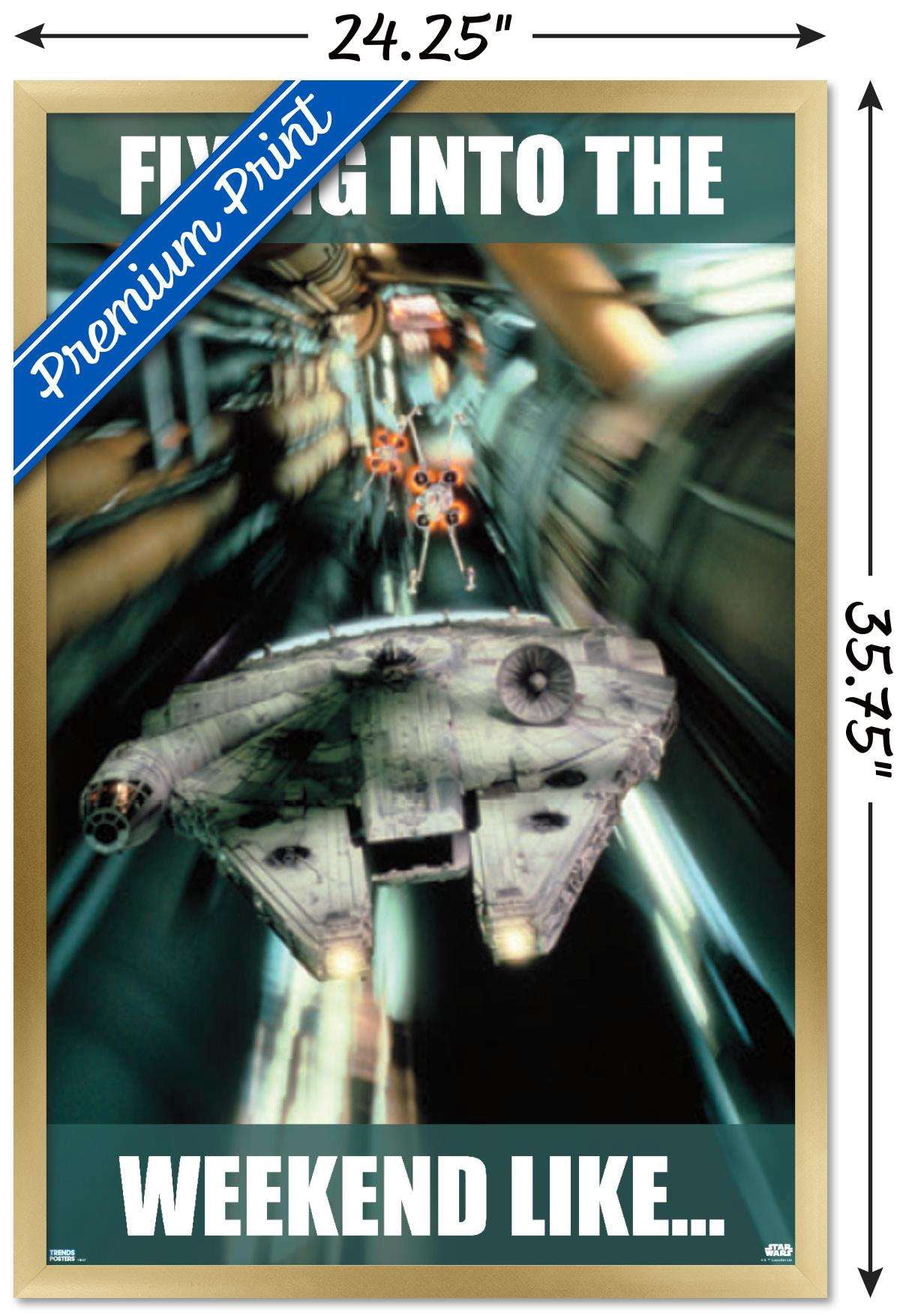 Star Wars: Saga - Weekend Wall Poster, 22.375" x 34", Framed