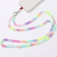 thumbnail image 2 of 120CM/47.2 Inch Anti-lost Long Chain Rope Strap Mobile Phone Lanyard Neck for Women Acrylic Multi-color Black, 2 of 4