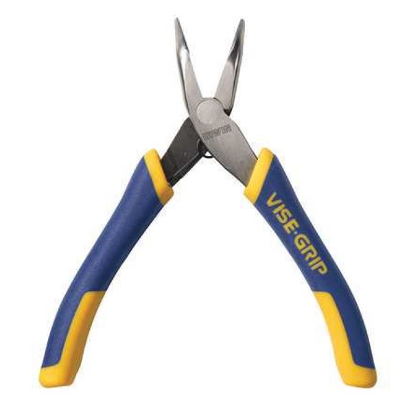 IRWIN VISEGRIP BN5 Bent Long Nose Plier,5 in.,Serrated