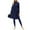 Dark Blue, variant on Swimsuits for Women Full Coverage Two Piece Bathing Suit Long Sleeve Flowy Dress Swimwear with Swim Bottoms
