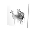 thumbnail image 1 of Faon black and white - 36"x36" canvas - Print on demand, 1 of 5