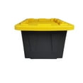 thumbnail image 3 of Homz Durabilt® 15 Gallon Tough Container, Black Base with Yellow Lid, 3 of 5