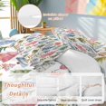 thumbnail image 2 of Abstract Christmas Tree Bedding Duvet Cover Set Queen Size 4 Pieces Pink Blue Green Tree Graffiti Xmas Winter Bedding Set with Zipper Closure,1 Comforter Cover 90x92 Inch 1 Flat Sheet 2 Pillow Cases, 2 of 7