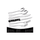 thumbnail image 2 of Set 48 Cubiertos Vajilla Cuchillo Cuchara Tenedor Color Plata, 2 of 4