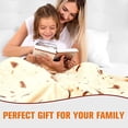 thumbnail image 2 of Warm Pizza Food Blanket Super Soft Plush Throw Blankets For Bed Sofa Bedspread Decorative Camping Winter Warm Round Blanket, 2 of 9
