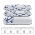 thumbnail image 2 of 3 Pcs Soft Bedding Set, Includes 1 Duvet Cover with Zipper And 2 Pillow,Shams Marble Texture Queen(90"×90"), 2 of 8