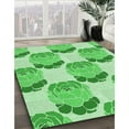 thumbnail image 2 of Ahgly Company Indoor Square Patterned Jade Green Area Rugs, 3' Square, 2 of 6