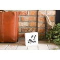 thumbnail image 3 of #1 Mom Black Script 5 x 5 Wood Tabletop Sign Plaque, 3 of 4