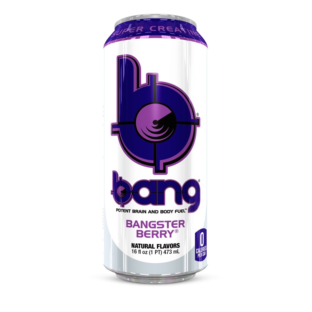 Bang Bangster Berry Energy Drink with Super Creatine, 16 oz Can