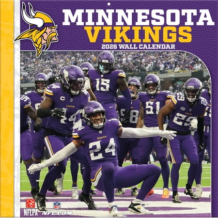 Minnesota Vikings 2026 12M Turner Wall Calendar – Pf