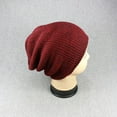 thumbnail image 3 of Bonnet Homme de Couleur Unie Rayé Automne Hiver Sans Bord pour l'Extérieur, 3 of 9